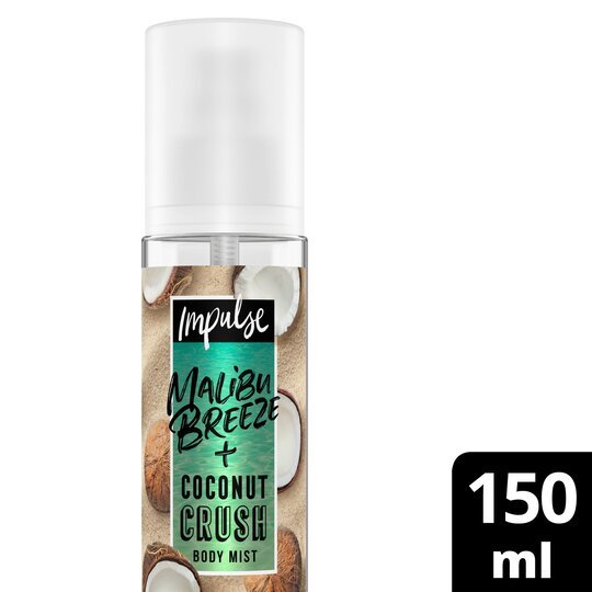 Impulse Malibu Breeze Plus Coconut Body Mist 150Ml