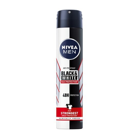 Nivea Men Black & White Antiperspirant Spray 200Ml