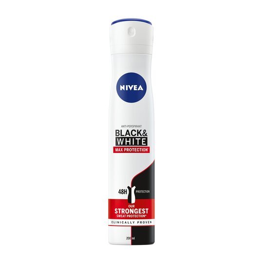 Nivea Black & White Maximum Protection Antiperspirant Spray 200Ml