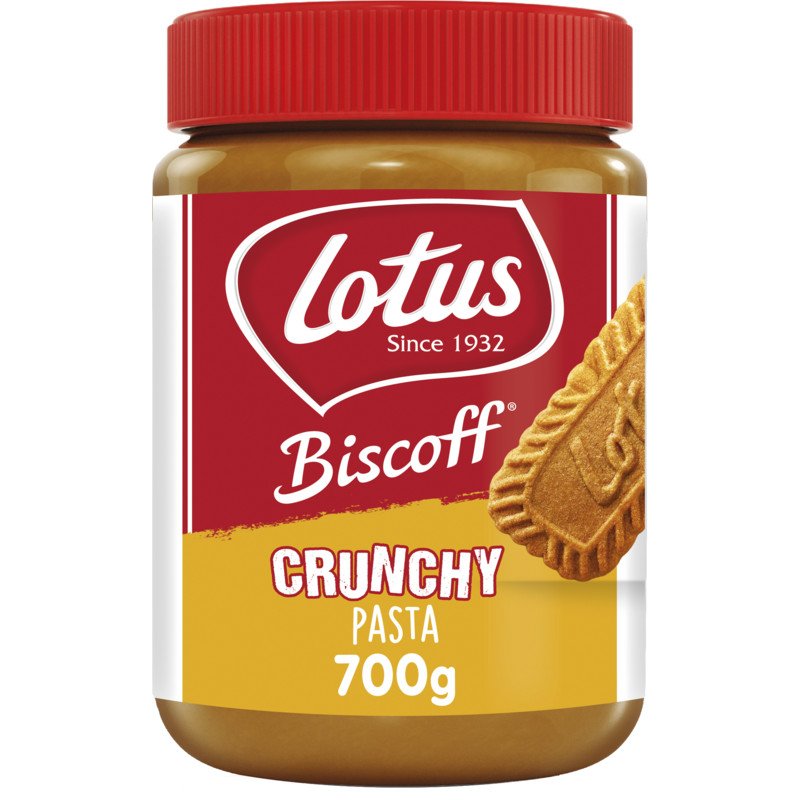 Lotus Biscoff speculoos pasta crunchy