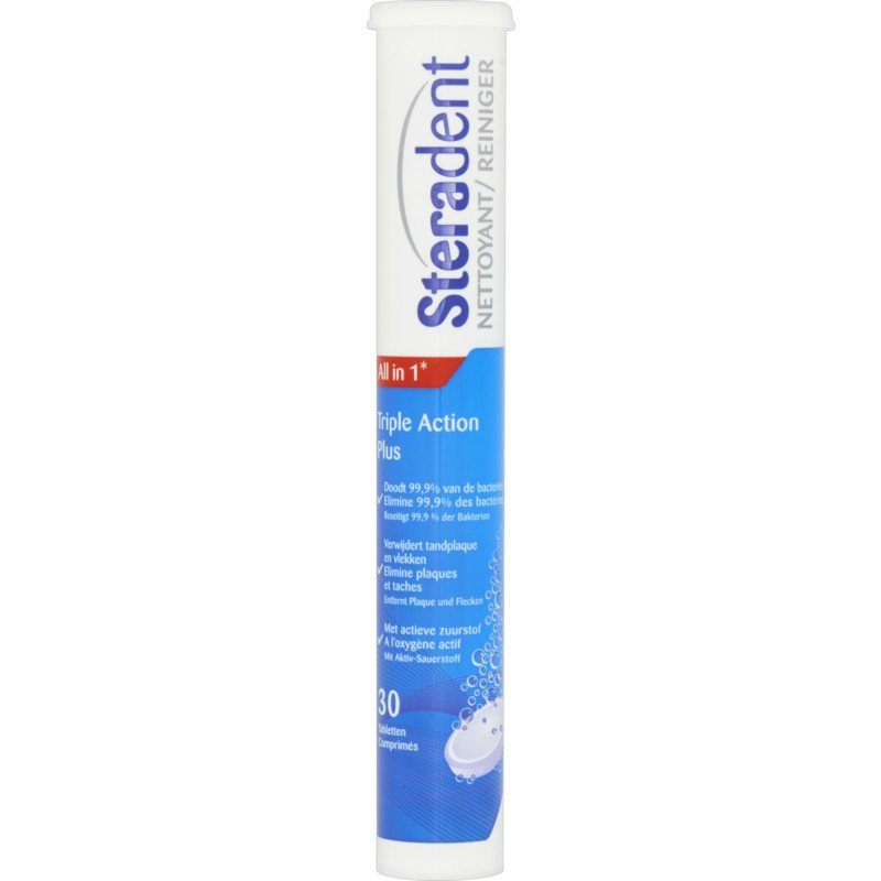 Steradent Denture cleaner triple action plus