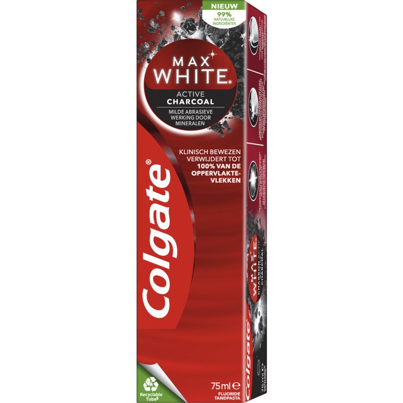 Colgate Max white toothpaste charcoal