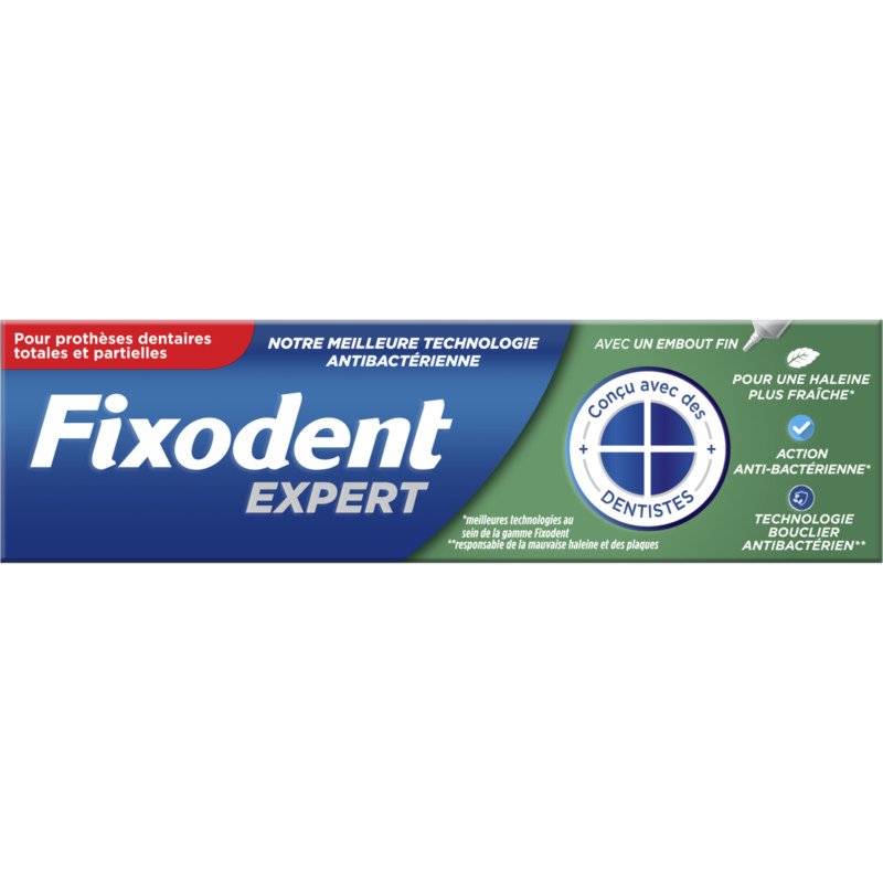 Fixodent Plus adhesive paste duo protection